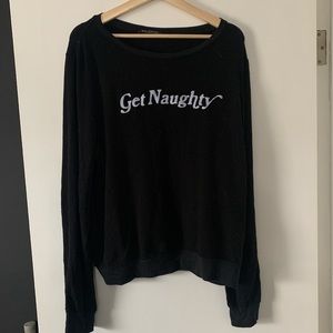 Get naughty long sleeve sweater